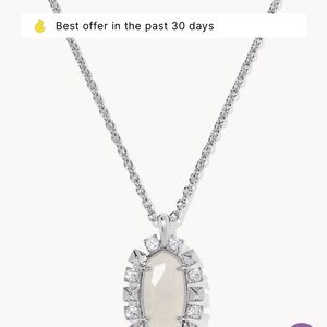 Kendra Scott Shanley Silver short pendant Necklace NWT